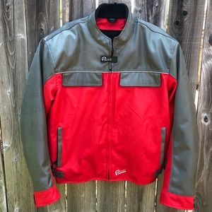 Prima Motorcycle Riding Jacket Pullman Red/Grey